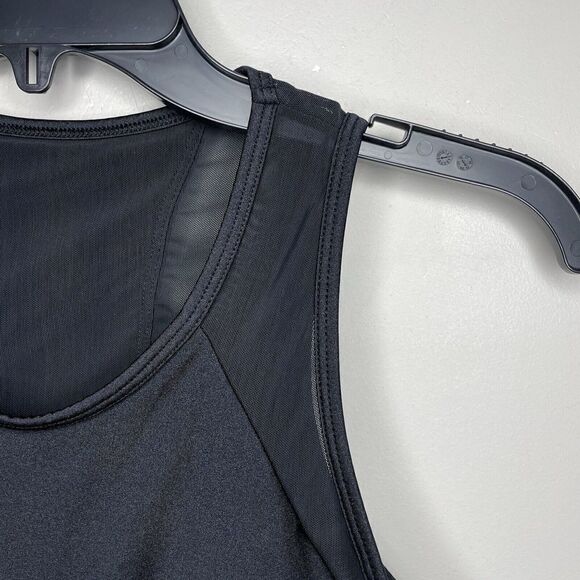 FABLETICS Bra Womens XS Solid Black Mesh-Panel Sports Wide-Strap - Picture 2 of 6